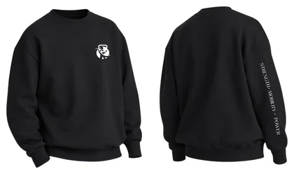 Sweatshirt in black, CS logo on the chest.